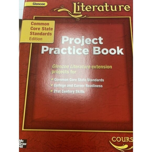 Glencoe Literature Teacher Resource Workbook Projects McGraw 7th Grade Course II - Picture 1 of 1